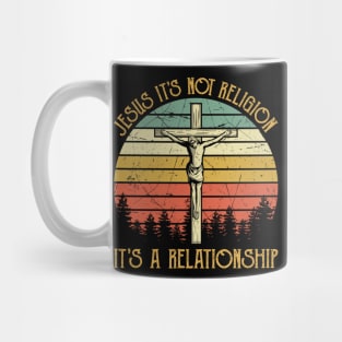 Vintage Christian Jesus It's Not Religion It's A Relationship Mug